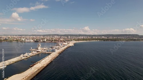 Wallpaper Mural Aerial view of city of Varna, Bulgaria. Varna is the sea capital of Bulgaria. Torontodigital.ca
