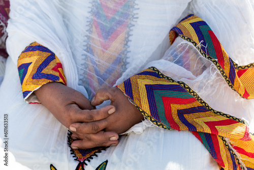 Traditional Ethiopian Kemis Dress photo