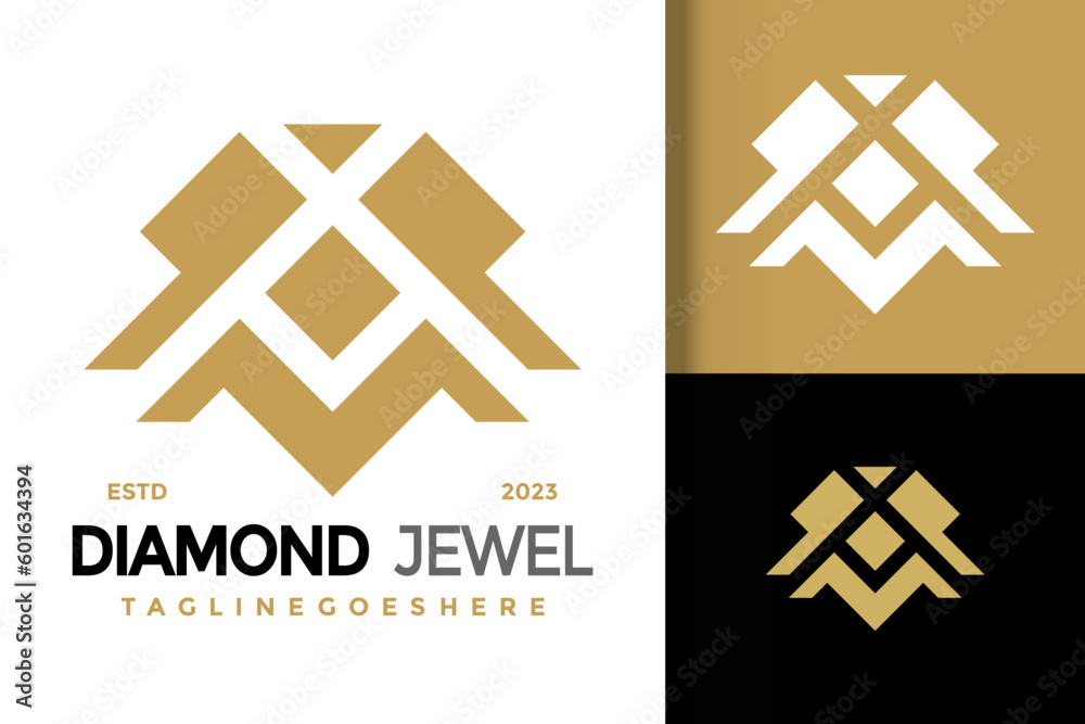 Letter A Diaond Gem Logo vector icon illustration Letter A Diaond Gem Logo vector icon illustration