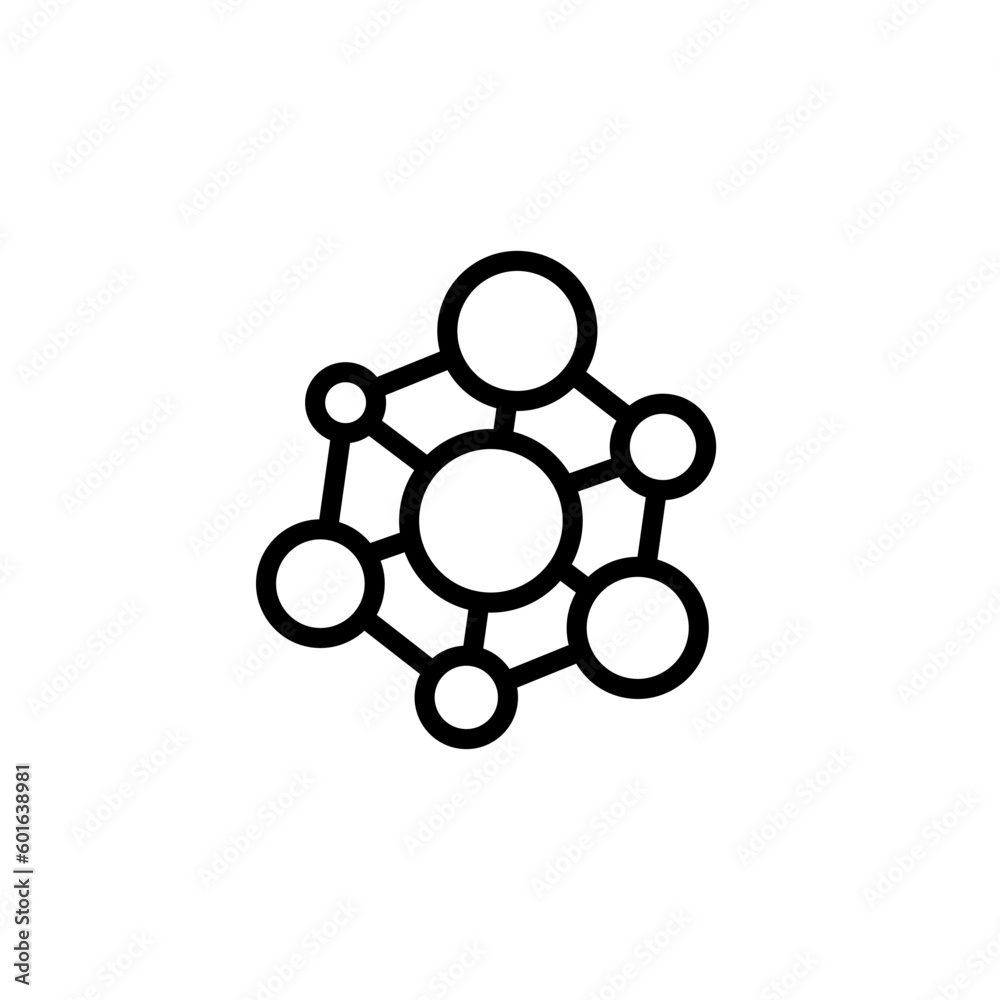 molecule sign symbol vector molecule sign symbol vector