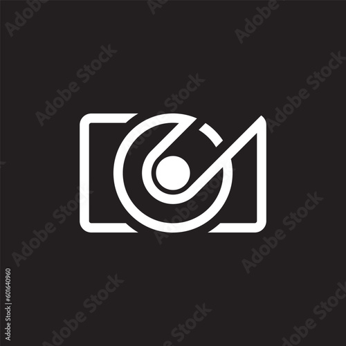 Camera icon vector logo design