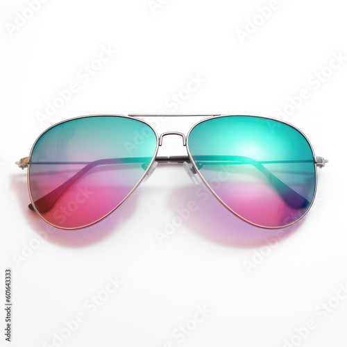 trendy pair of sunglasses with reflections generative AI