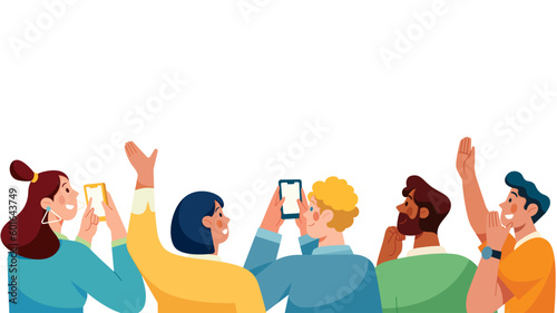 Audience on White