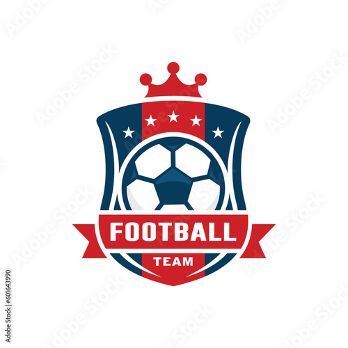 Football soccer logo design vector