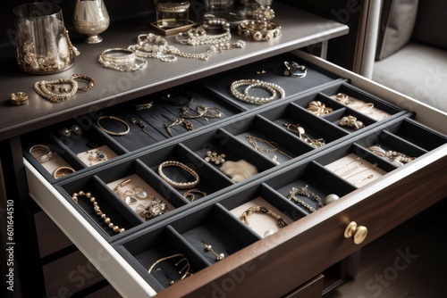 jewelry drawer organizer -Generative AI