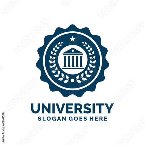 University logo design vector illustration
