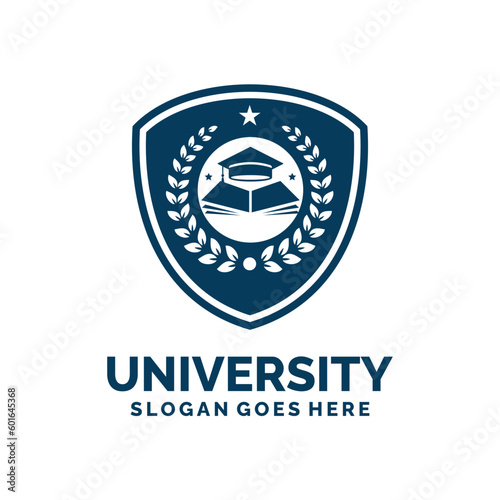 University logo design vector illustration