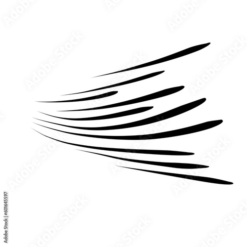 Speed lines isolated