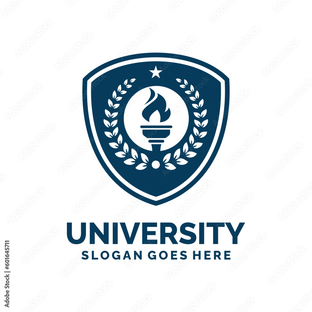 University logo design vector illustration University logo design vector illustration