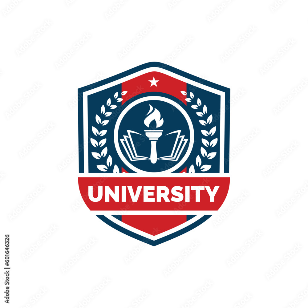 Obraz premium University logo design vector illustration