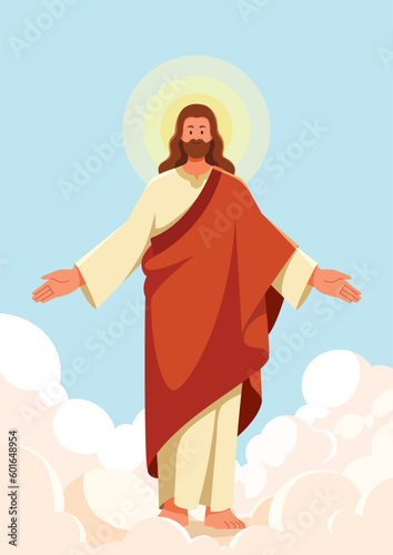 Jesus Flat Design Vertical