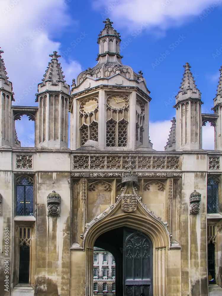 Gate of King's College, Cambridge, England