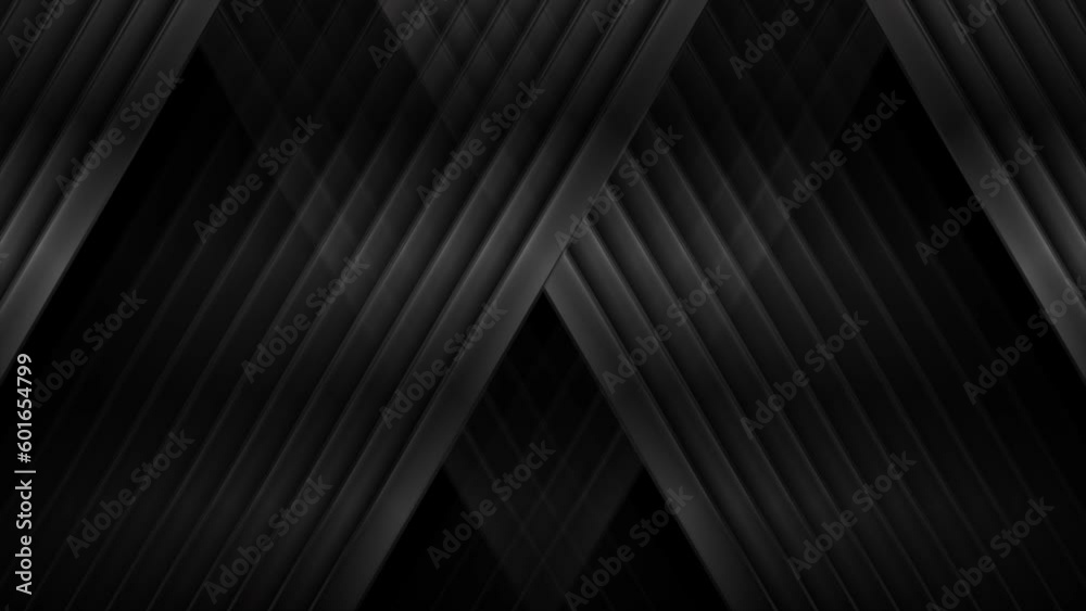 Black glossy stripes abstract technology background. Seamless looping motion design. Video animation Ultra HD 4K 3840x2160 Black glossy stripes abstract technology background. Seamless looping motion design. Video animation Ultra HD 4K 3840x2160