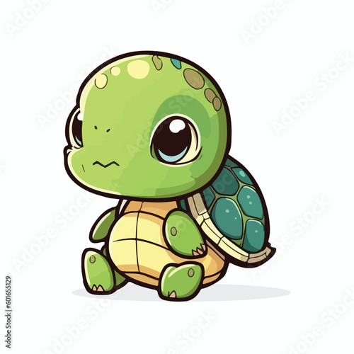 vector cute turtle cartoon style © Syamsudin