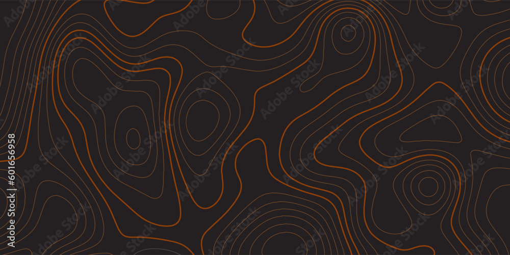 Banner with an abstract topography style design - obrazy, fototapety, plakaty 