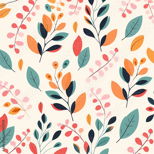 Light Beauty Floral Pattern Background Illustration