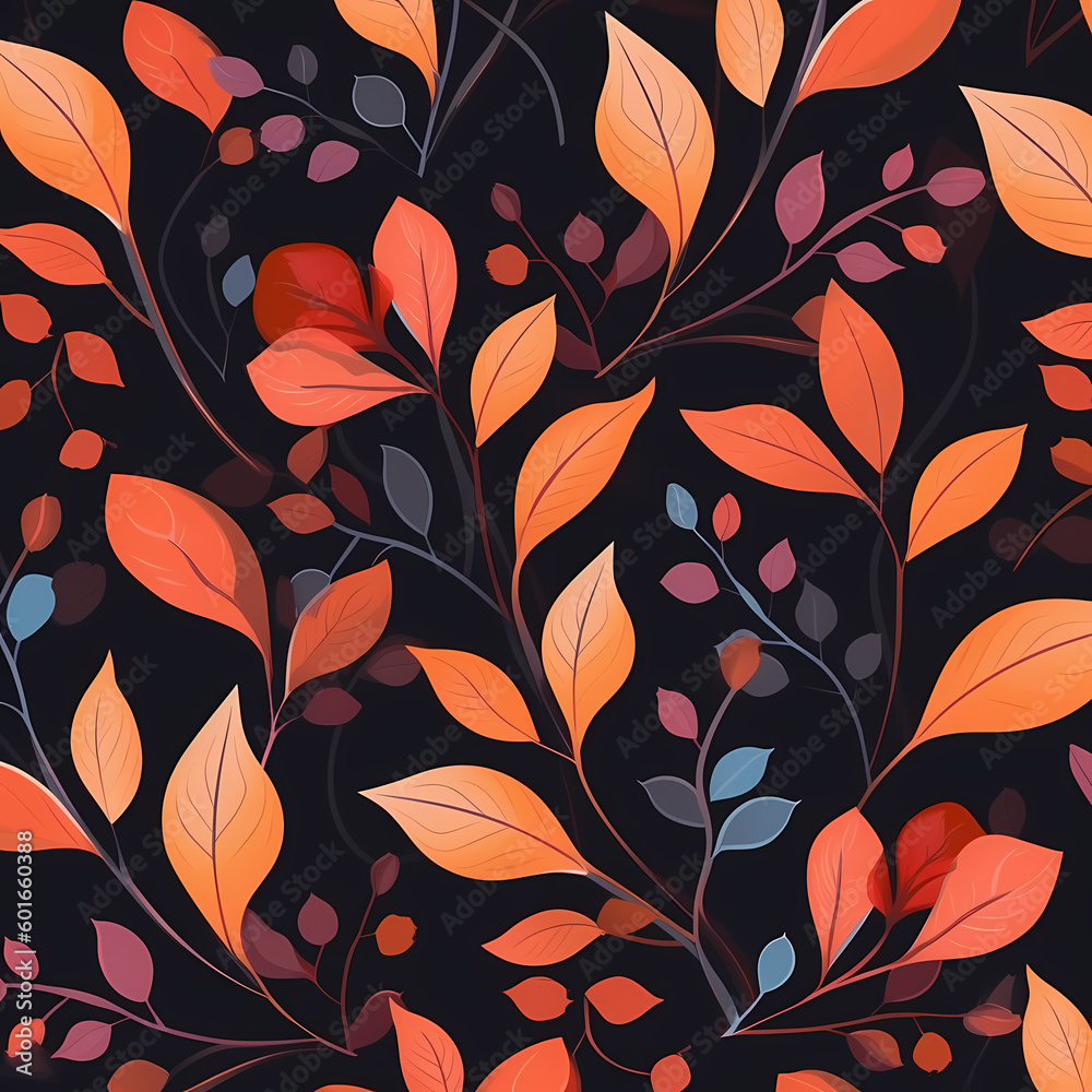 Minimalist Beauty Floral Pattern Background Illustration