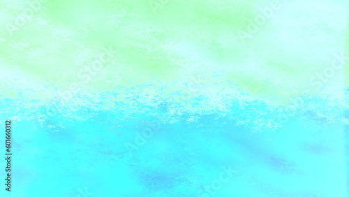 watercolor half color green and light blue fuzzy abstract background - No AI