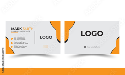 Business Card Mockup with Layout.