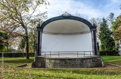 Stage in Crystal Palace Gardens in Massarelos area of Porto, Portugal photo