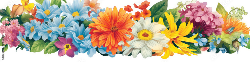 Obraz premium Collection of flowers wallpapper widescreen