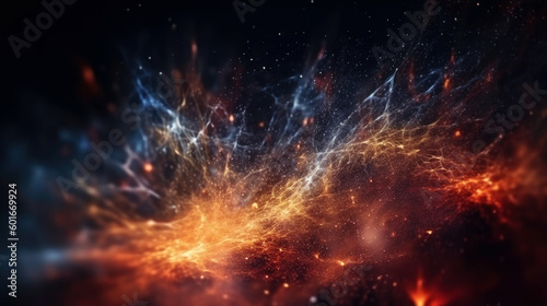 Cosmic space and stars  cosmic abstract background. generative ai.