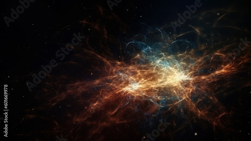 Cosmic space and stars, cosmic abstract background. generative ai. © jozefklopacka