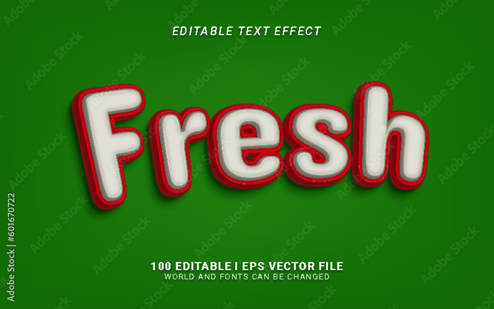 fresh 3d style text effect fresh 3d style text effect
