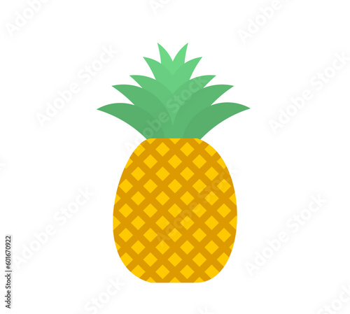 Tropical pineapple fruit icon. Vector illustration