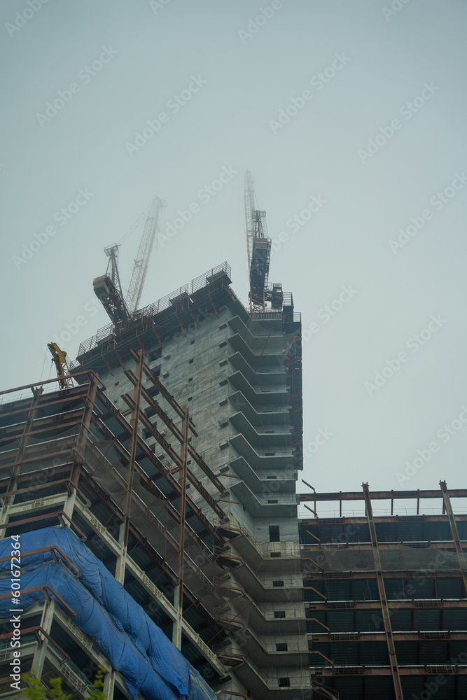 Fototapeta premium construction site with crane