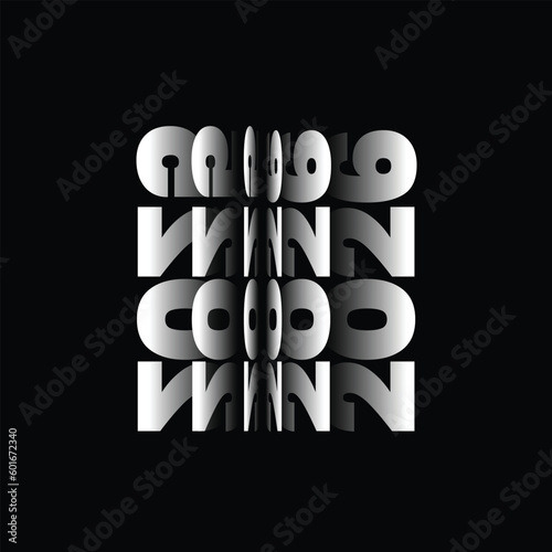 Passing into New Year 2026 Flip text effect isolated on black background, Folding or turning paper effect 2026 Vector Illustration, new year figures typography