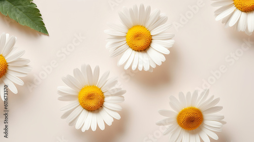 daisy flower top view © alexxndr