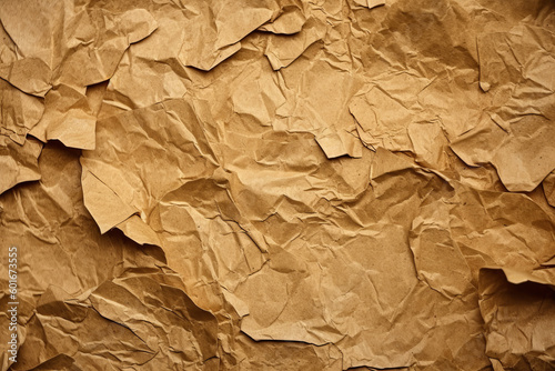 crumpled old yellow paper