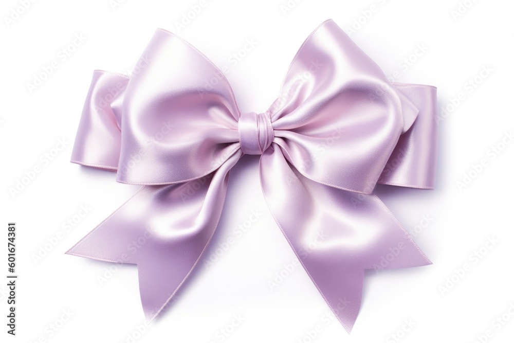 purple bow isolated on white background, ai generative purple bow isolated on white background, ai generative