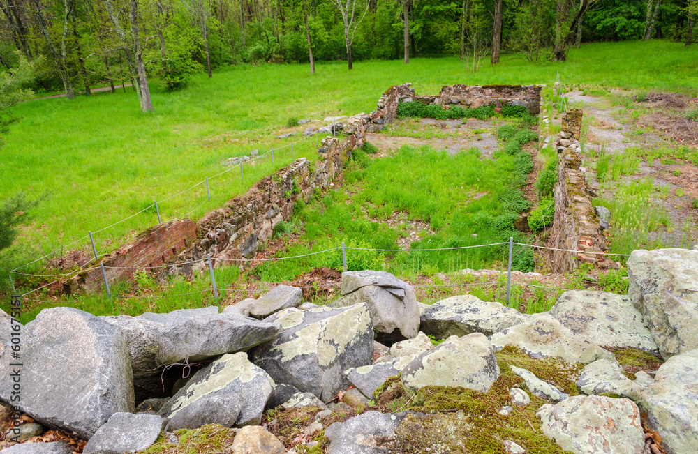 Ruins at Minute Man National Historical Park in Massachusetts
