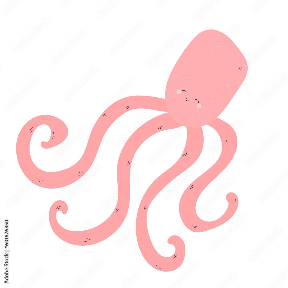 octopus isolated flat vector illustration octopus isolated flat vector illustration