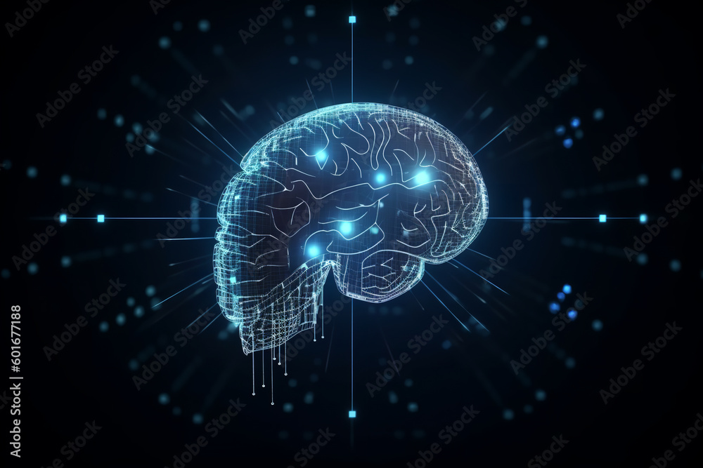 Artificial intelligence is self-learning, programming, artificial intelligence brain, processor. Artificial intelligence is self-learning, programming, artificial intelligence brain, processor.