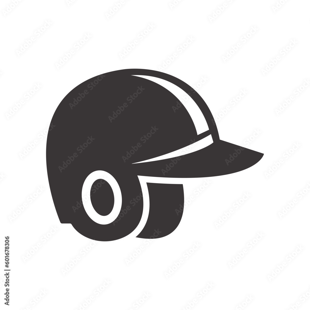 baseball helmet icon design vector baseball helmet icon design vector