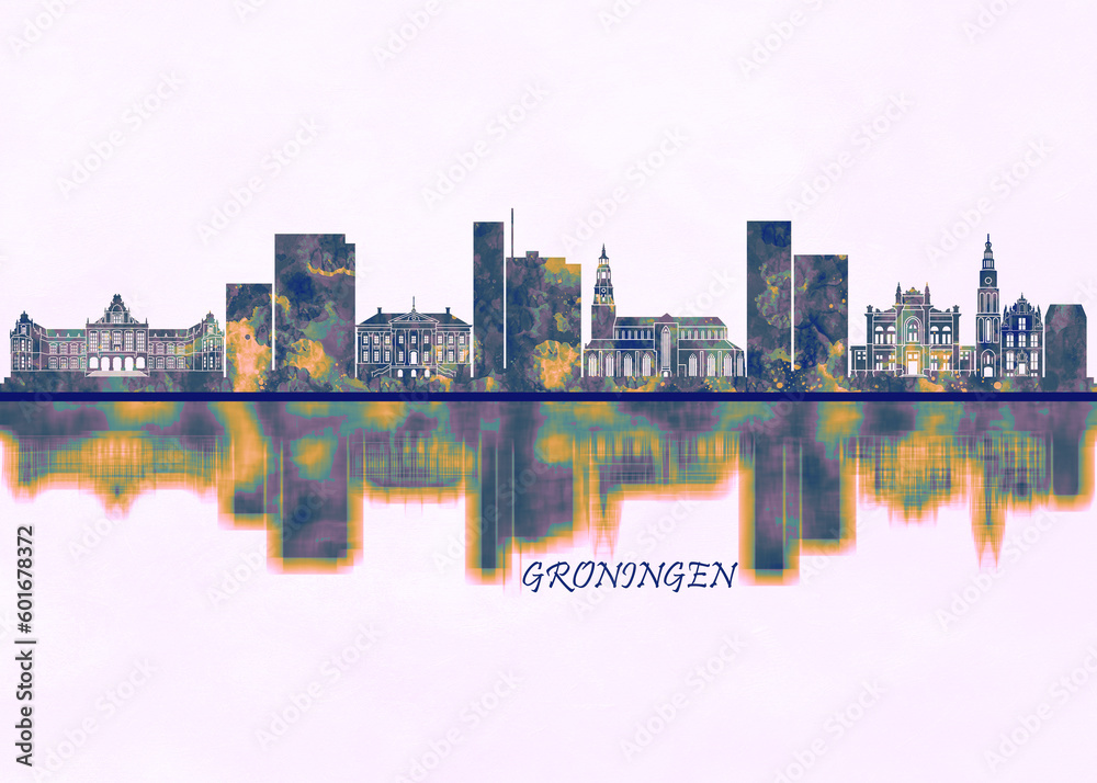 Groningen Netherlands. Cityscape Skyscraper Buildings Landscape City Background Modern Art Architecture Downtown Abstract Landmarks Travel Business Building View Corporate Groningen Netherlands. Cityscape Skyscraper Buildings Landscape City Background Modern Art Architecture Downtown Abstract Landmarks Travel Business Building View Corporate
