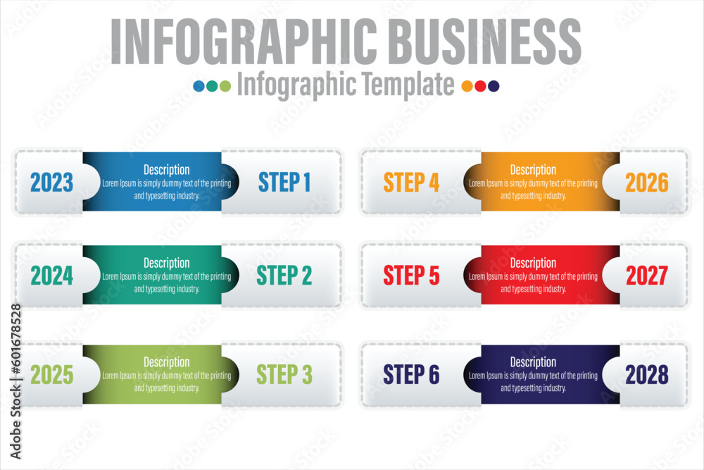 6 Steps, six 6 option Paper note shape elements with steps,road map,options,milestone,timeline,processes or workflow.Business data visualization.Creative step infographic template for presentation. 6 Steps, six 6 option Paper note shape elements with steps,road map,options,milestone,timeline,processes or workflow.Business data visualization.Creative step infographic template for presentation.