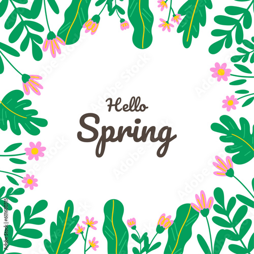 hand drawn spring wallpaper, flower background