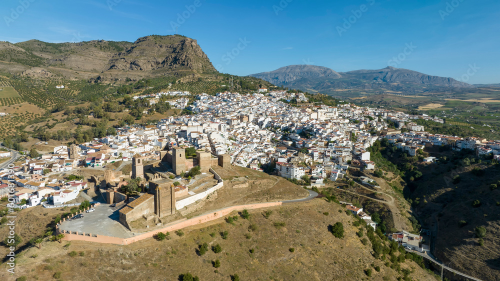 vista del municipio de Álora en la provincia de Málaga, España