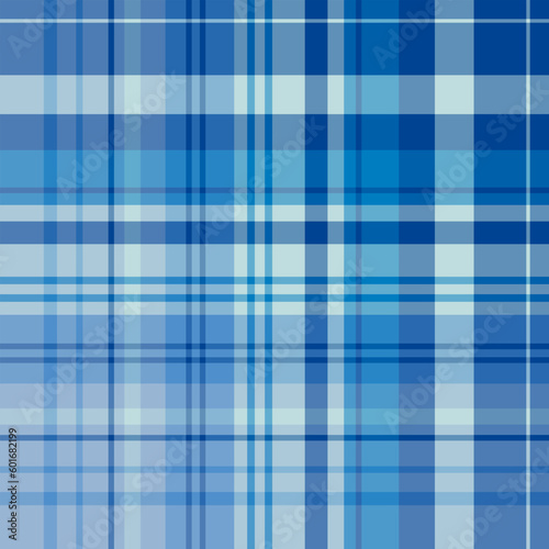 Seamless pattern in exciting blue colors for plaid, fabric, textile, clothes, tablecloth and other things. Vector image.