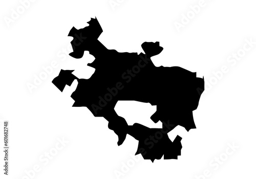 Icono del mapa de la provincia de Álava en negro