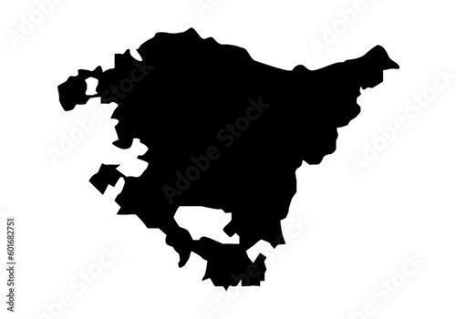 Icono del mapa del País Vasco y provincias photo