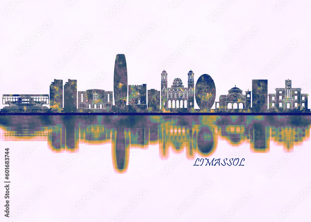 Limassol Skyline. Cityscape Skyscraper Buildings Landscape City