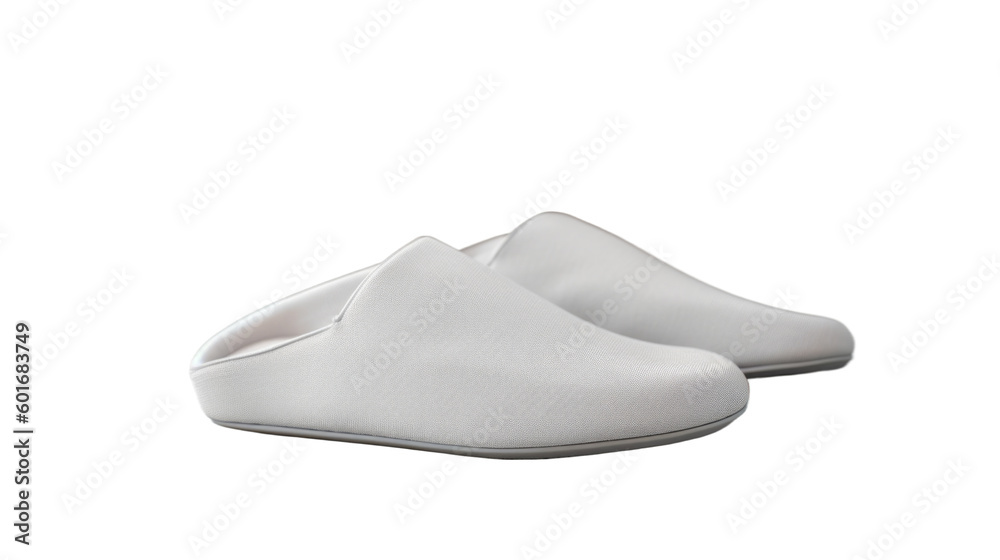 Slippers isolated on transparent background. Generative AI Slippers isolated on transparent background. Generative AI