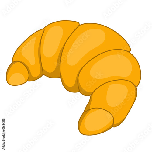 croissant isolated on white