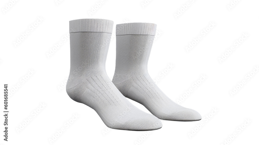 Socks isolated on transparent background. Generative AI Socks isolated on transparent background. Generative AI