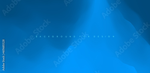 Blue abstract background. Water surface. Dramatic sky with clouds. Landscape with mountains. Vector illustration for design.